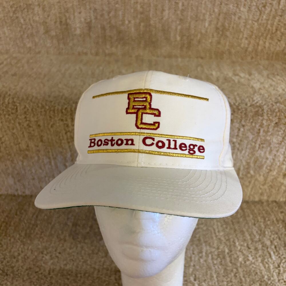Vintage 90s The Game Boston College BC Eagles Bar Logo Snapback Hat Cap OSFA